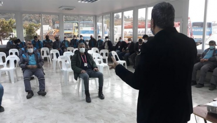 Alanya Belediyesi personeline iş güvenliği semineri