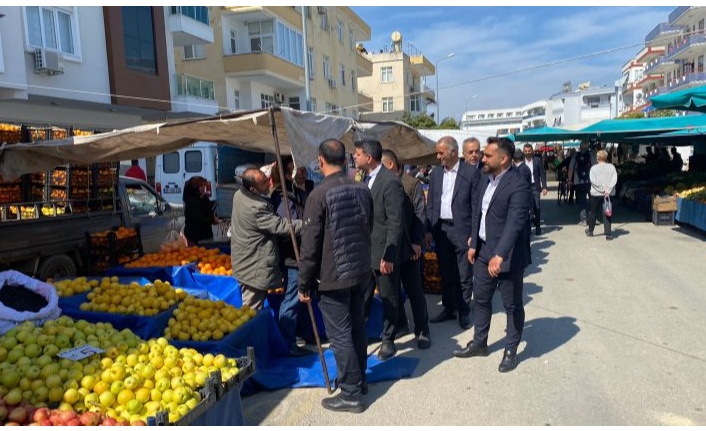 Başkan Gök'ten pazarcı esnafına teşekkür ziyareti