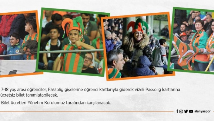 Alanyaspor’dan kadınlara ve öğrencilere biletler ücretsiz