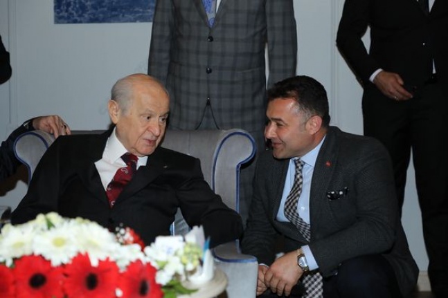 Başkan Yücel, MHP Genel Başkanı Bahçeli’yi karşıladı