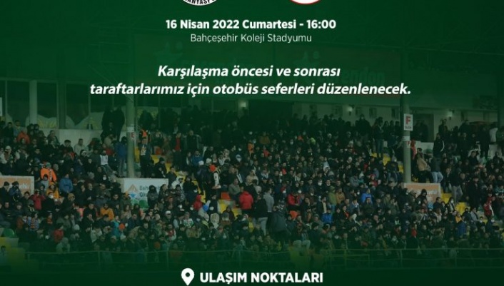 Alanya’da merakla beklenen derbi için otobüs seferi düzenlenecek