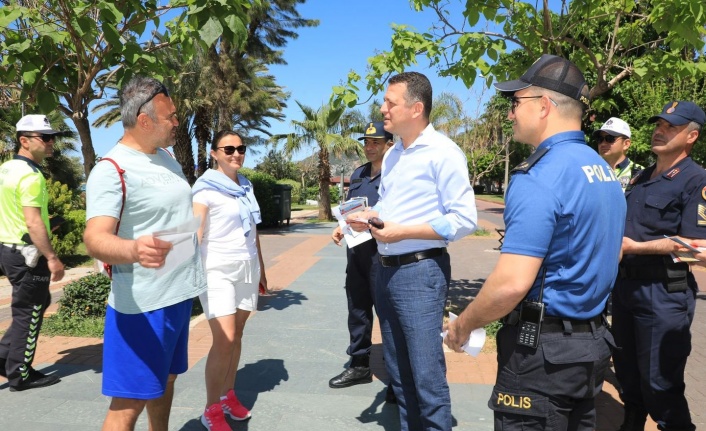 Alanya'da 5 adımda güvenli trafik uygulaması gerçekleştirildi