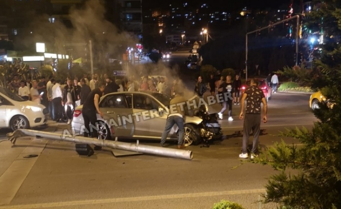 Alanya'da feci kaza