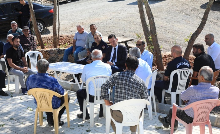 Kaymakam Ürkmezer'den kırsal mahallelere ziyaret