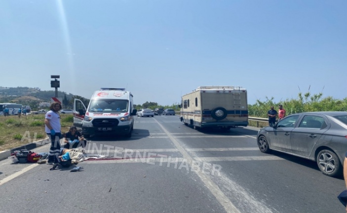 Alanya’da Alman turist motosiklet kurbanı!