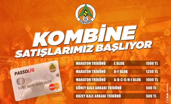 Alanyaspor'da kombine satışları bugün başlıyor