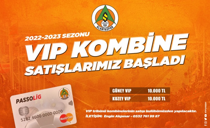 Alanyaspor'da VİP tribün kombineleri satışa çıktı