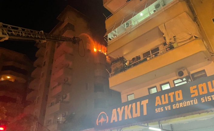 Alanya'da korkutan yangın