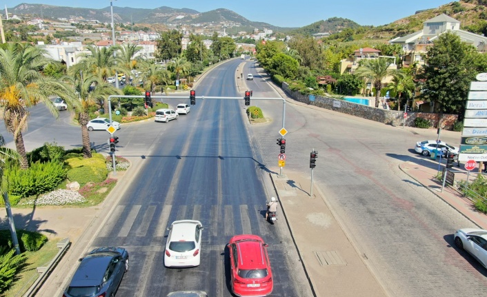 Alanya’da drone destekli trafik denetimi