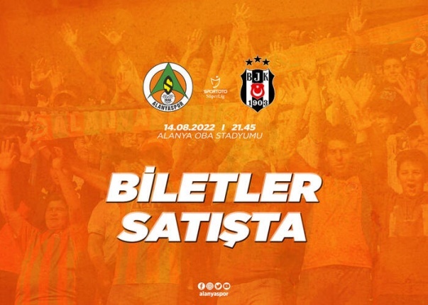 Alanyaspor- Beşiktaş maçı biletleri satışa çıktı