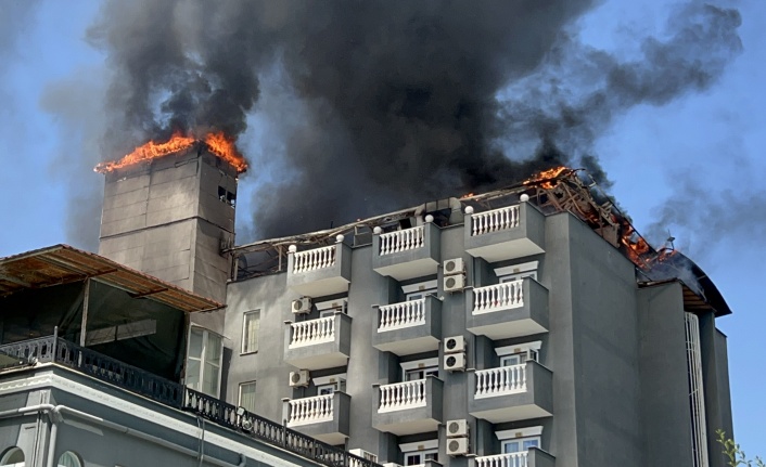 Alanya'da otel yangını
