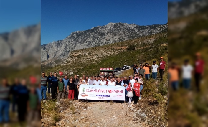 Alanya’da Cumhuriyet Ormanı etkinliğinin dördüncüsü düzenlendi