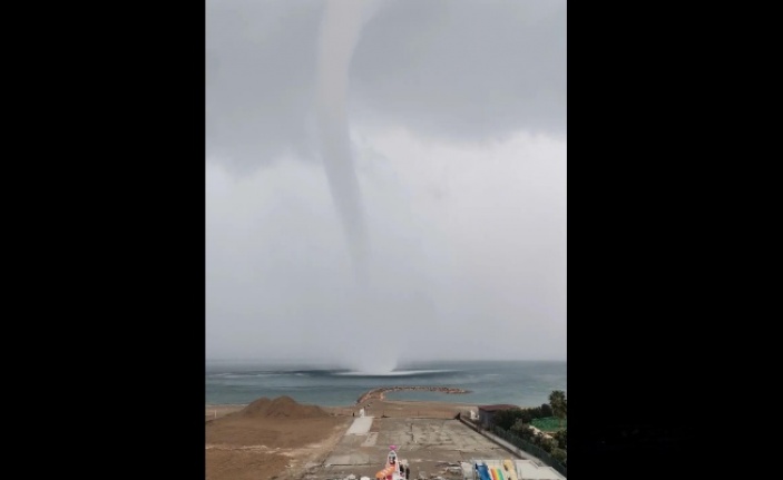 Alanya’da denizde hortum çıktı