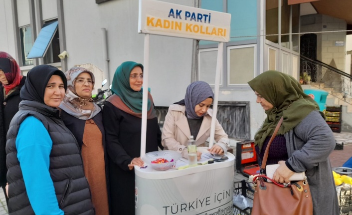 AK Parti Kadın Kolları üyelik çalışmalarını sürdürüyor