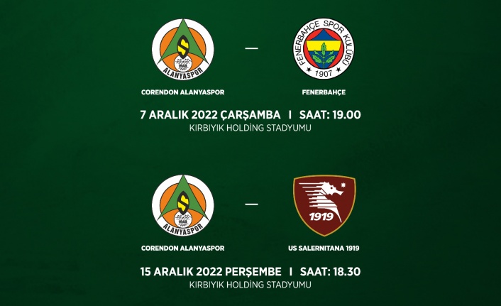 Alanyaspor’ın hazırlık maçı programı belli oldu