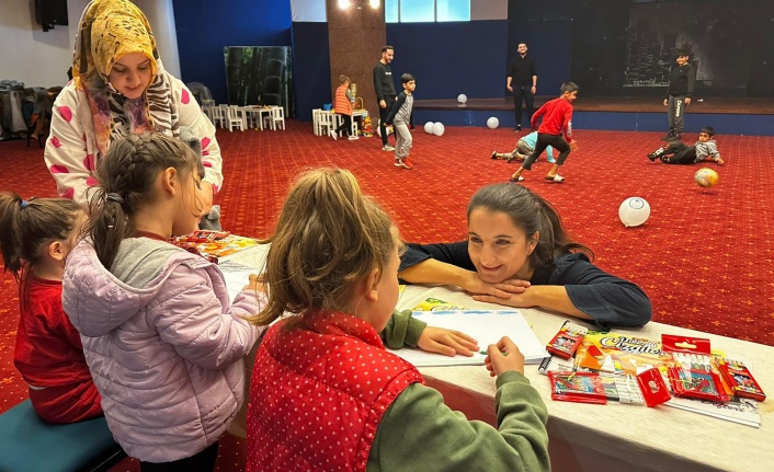 Alanya Üniversitesi’nden depremzede çocuklar için boyama etkinliği