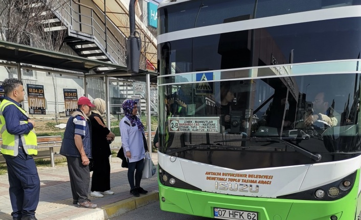 Alanya’da halk otobüsleri ve taksiler denetlendi