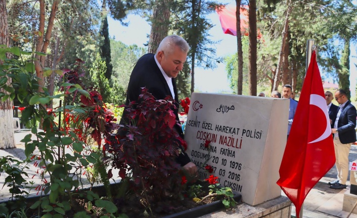 Mehmet Şahin’den şehitlerimize anlamlı ziyaret