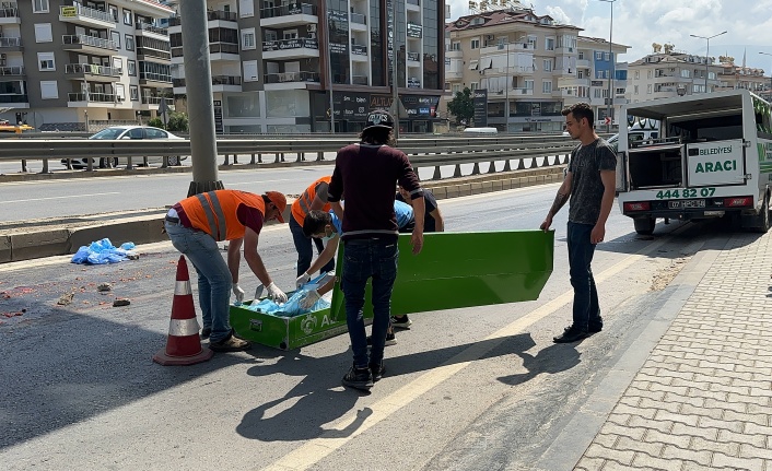 Alanya’da feci kazada motosiklet sürücüsü öldü