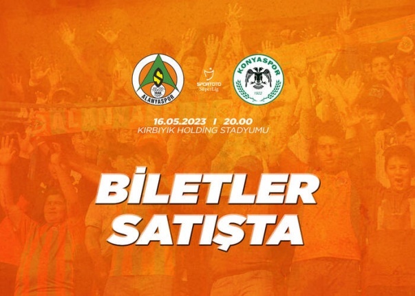 Alanyaspor-Konyaspor maç biletleri satışa sunuldu