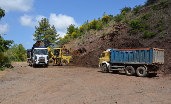 Alanya'da o yol asfalta hazırlanıyor