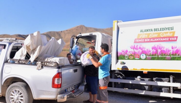 Alanya Belediyesi yaylaların çöp sorununu çözdü