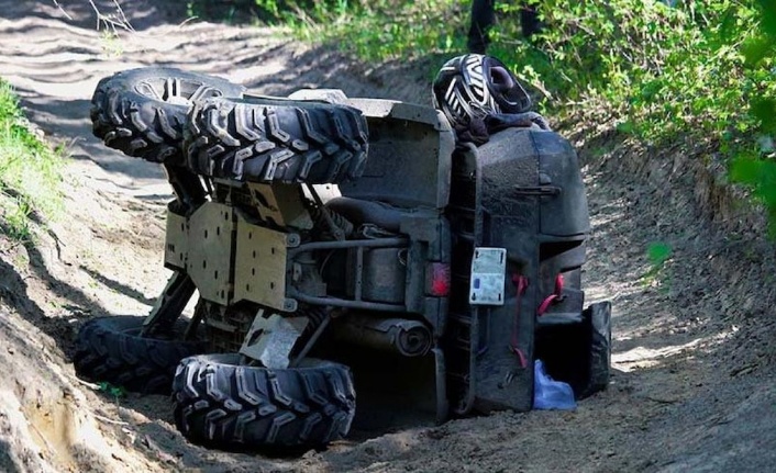 Alanya’da ATV devrildi: 1 ağır yaralı