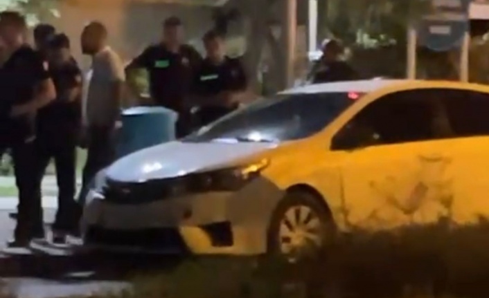 Alanya’da otomobiliyle ortalığı birbirine katan şahsa polis ekipleri acımadı!