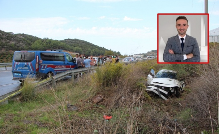 Alanya AEDAŞ Bölge Müdürü Akkan kazada hayatını kaybetti