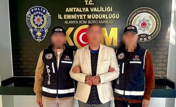 Interpol’ün kırmızı bültenle aradığı şüpheli Alanya’da yakalandı