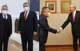 Başkanı Böcek'ten Kılıçdaroğlu ve Bakan Koca’ya ziyaret