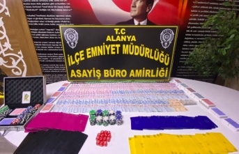 Alanya’da polisten kumar baskını