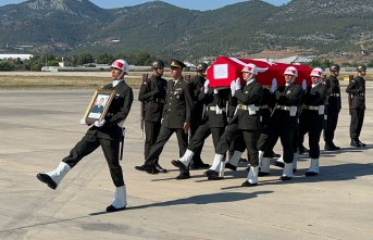 Şehit Uzman Çavuş Aras’ın cenazesi Alanya’ya getirildi