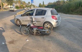 Alanya’da otomobil ile motosiklet çarpıştı: 1 yaralı