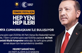 Alanya, Cumhurbaşkanı Erdoğan ile buluşacak