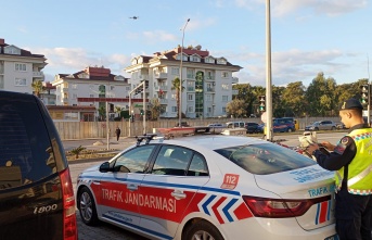 Alanya’da sürücülere havadan ceza yağdı