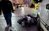 Alanya'da otomobille çarpışan motosiklet sürücüsü ağır yaralandı