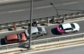 Alanya’da zincirleme kaza ucuz atlatıldı