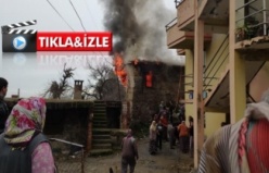 Alanya’da 100 yıllık taş ev yandı