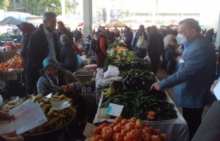 Alanya CHP, pazar esnafını ziyaret etti