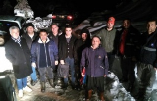 Alanya’da kardan dolayı mahsur kalan 5 kişi kurtarıldı