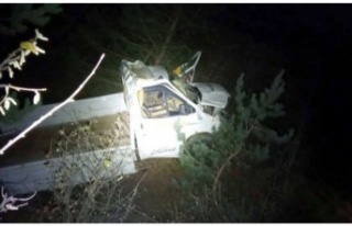 Alanya’da kamyonet uçuruma yuvarlandı: 1 yaralı