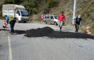 Alanya’da kırsal yollarda bakım-onarım