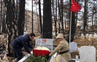 Güzelbağ’da jandarma ve öğrenciler şehitleri...