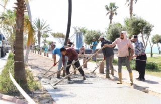 Alanya'da sahil bandı düzenleme projesi Oba-Tosmur...