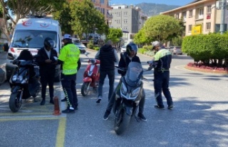 Alanya’da motosiklet sürücüleri denetlendi