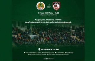 Alanyaspor- Gaziantep FK maçı için otobüs seferi...