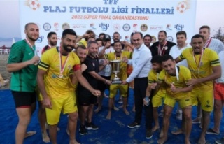 Alanya'daki Plaj Futbolu Ligi Süper Finalleri’nde...