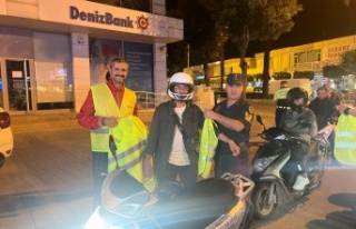 Alanya’da jandarmadan motosiklet sürücülerine...