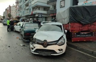 Alanya'da kamyonet ortalığı savaş alanına...